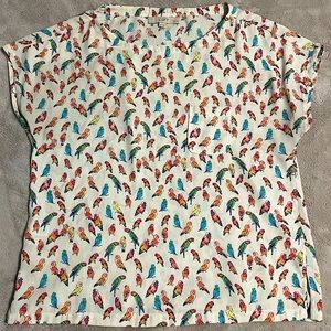 Loft parrot blouse